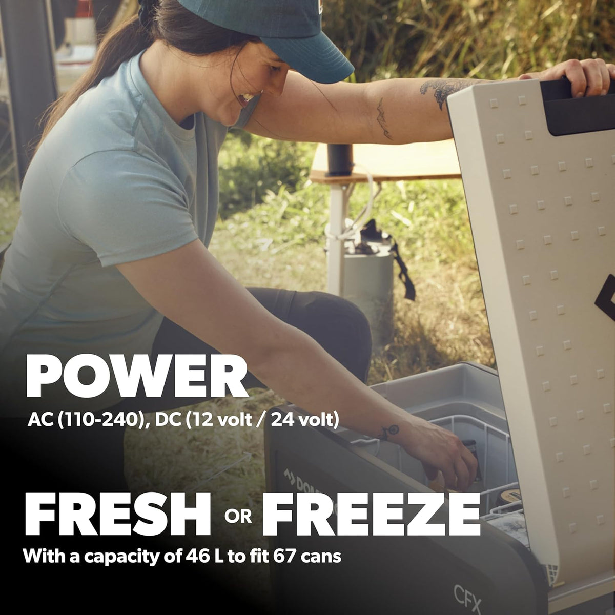 Black 45-Liter Portable Refrigerator and Freezer K4660
