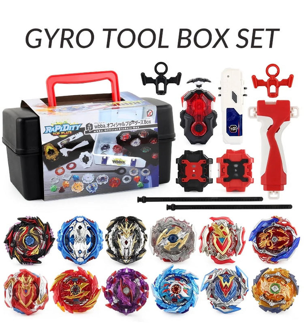 12 Pieces Bey Battling Top Blade Burst Gyro Toys with 4D Launcher Grip F170916