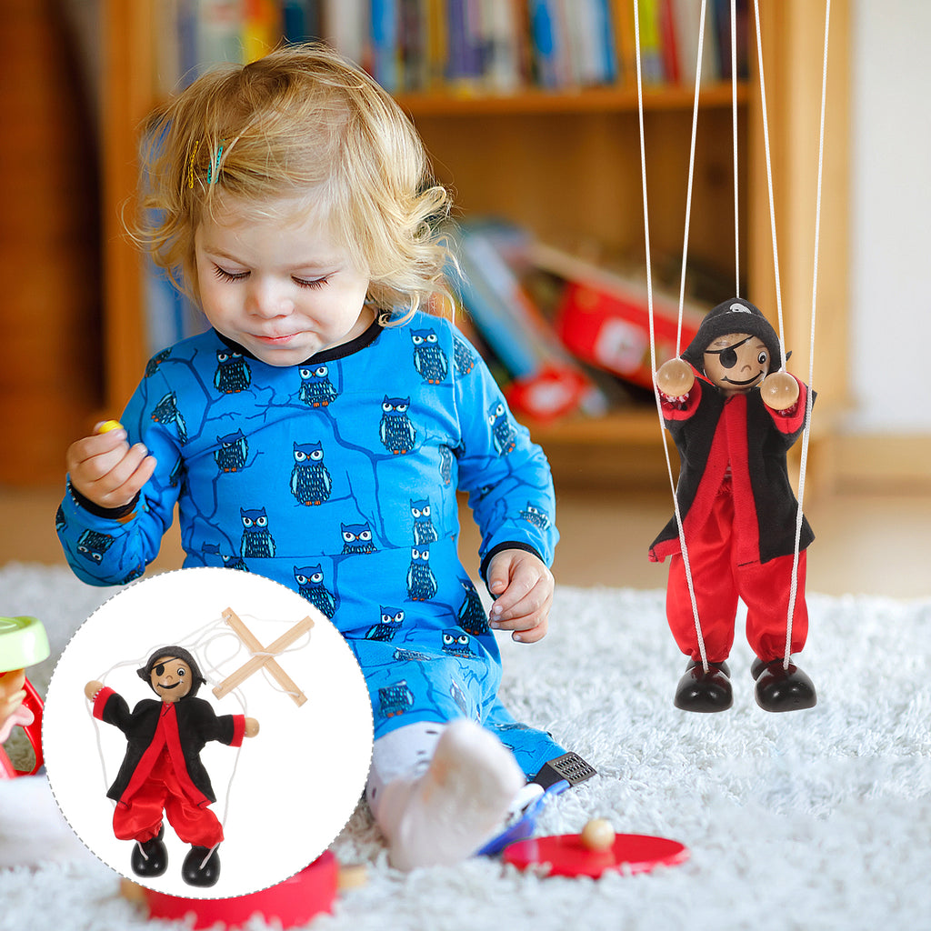 Wood Pirate String Marionette Puppet Toy C770106