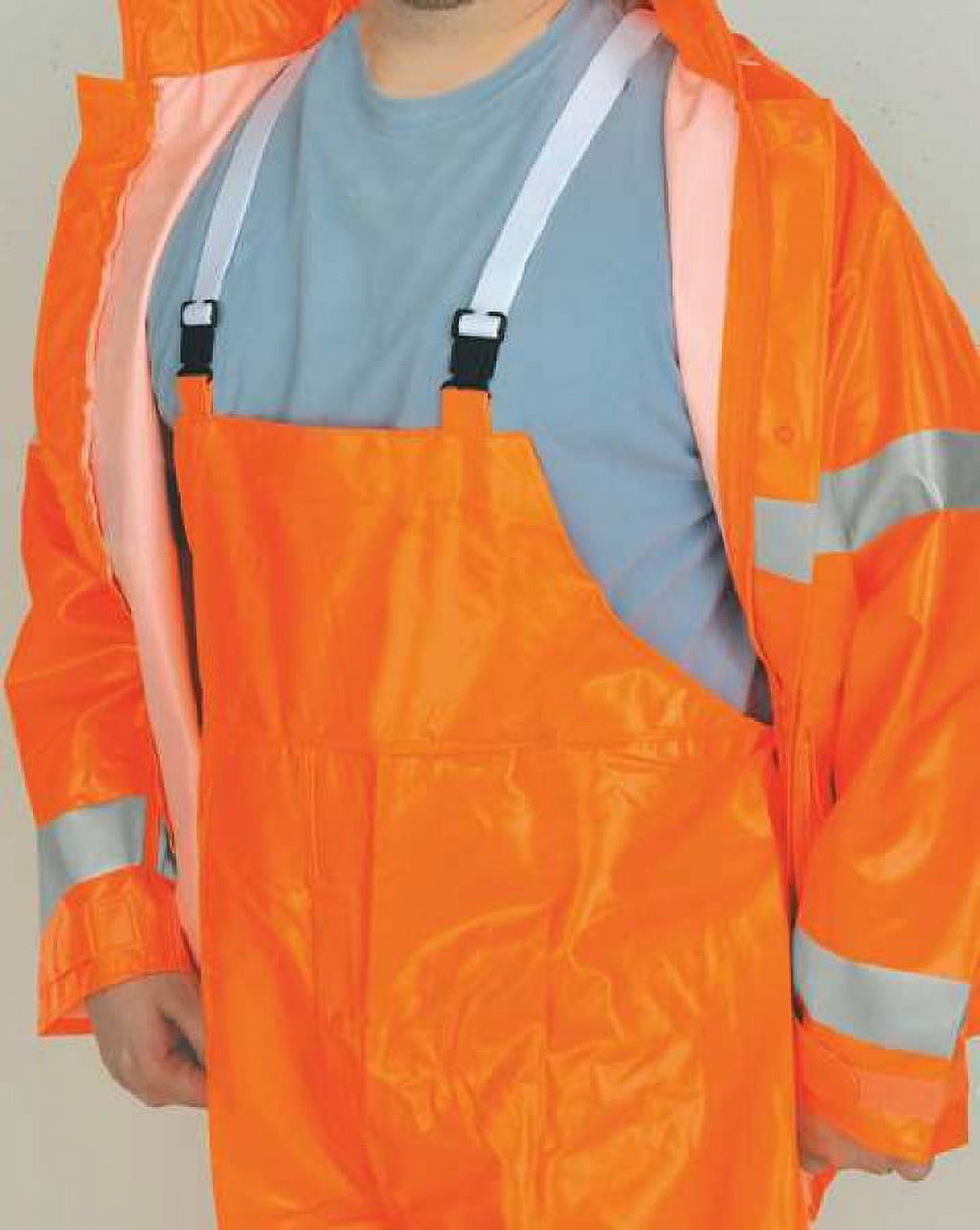 Rain Suit Jacket and Bib, Class 1, Type O, 4XL U4472