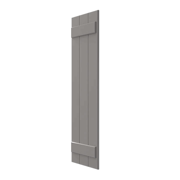 12x22W x 32x22H Primed Composite Board-n-Batten Shutters (Per Pair) N9166