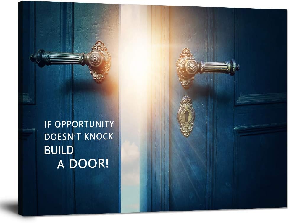 Framed Canvas Painting Motivational Quotes Artwork (30”Hx40”W) V6095