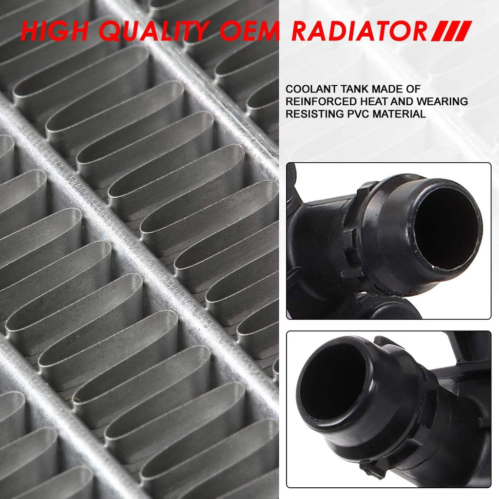 2-Row Aluminum Cooling Radiator L10044