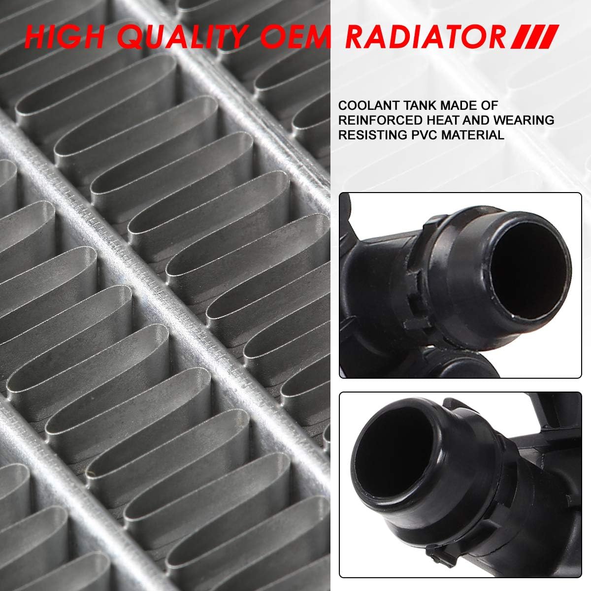 2-Row Aluminum Cooling Radiator L10044