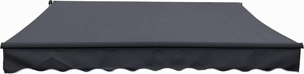 Motorized Retractable Patio Canopy Awning 10 x 8 Feet Gray E4686