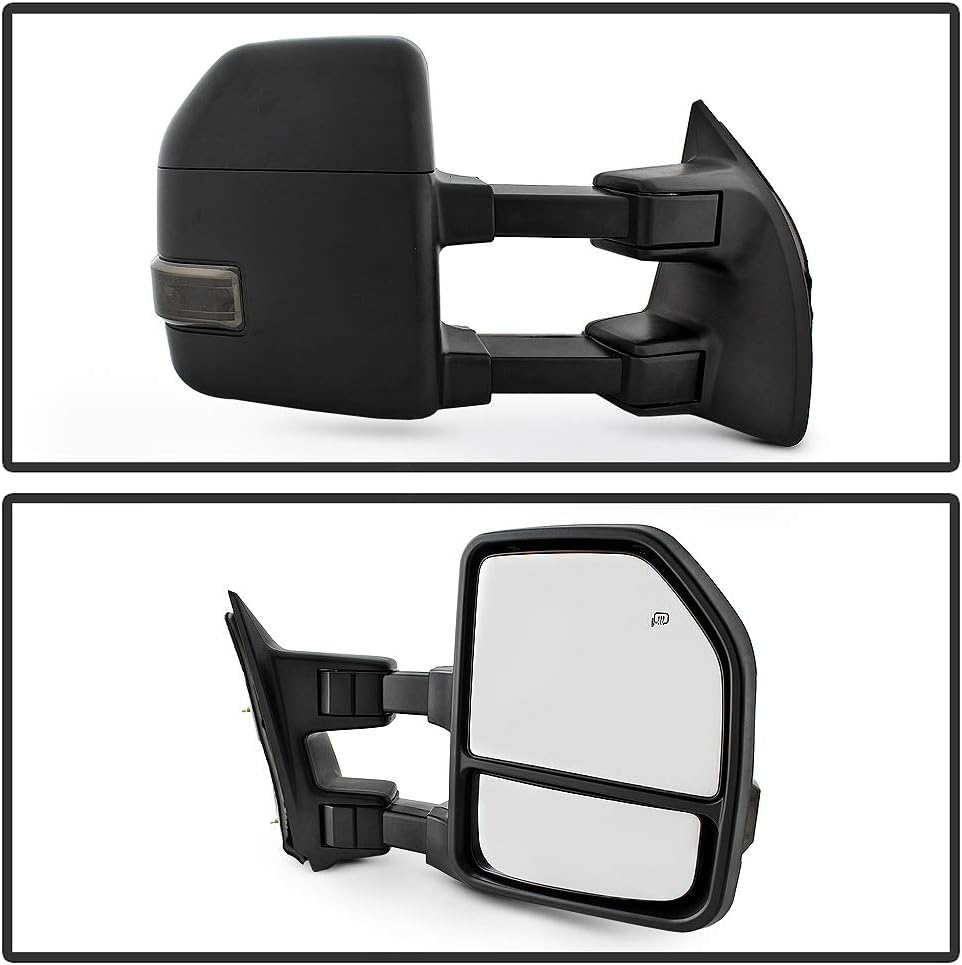 Telescoping Power Heat Signal Towing Mirrors for Ford F250 F350 F450 O2240