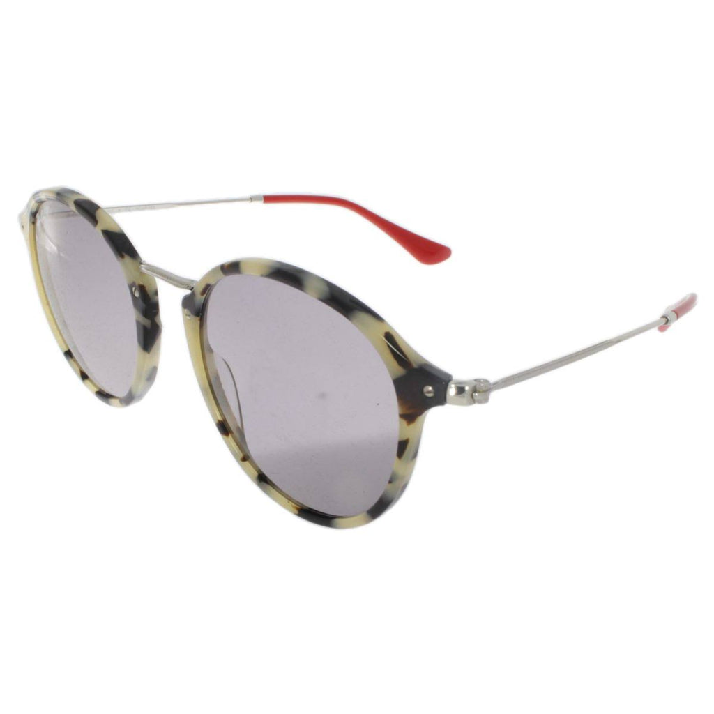 Beige Havana Grey Polar Round Sunglasses 52 mm H617