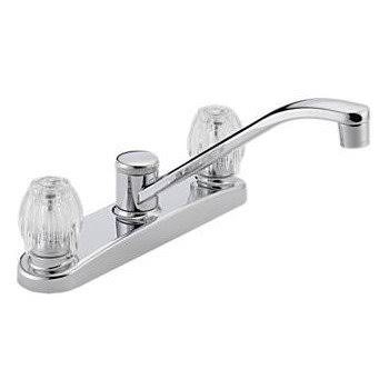 Chrome Two-Handle Kitchen Faucet F33069