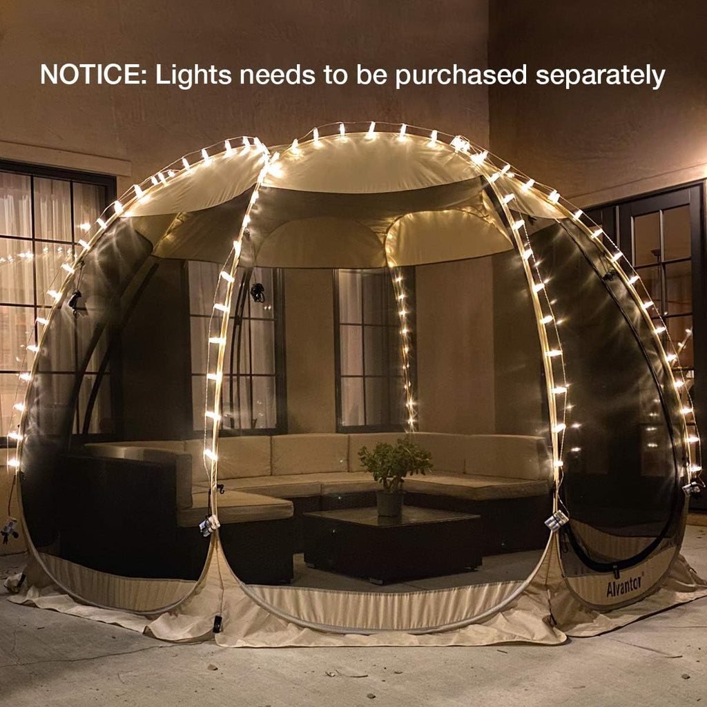 Beige 6'x6' Pop Up Screen House Tent C614611