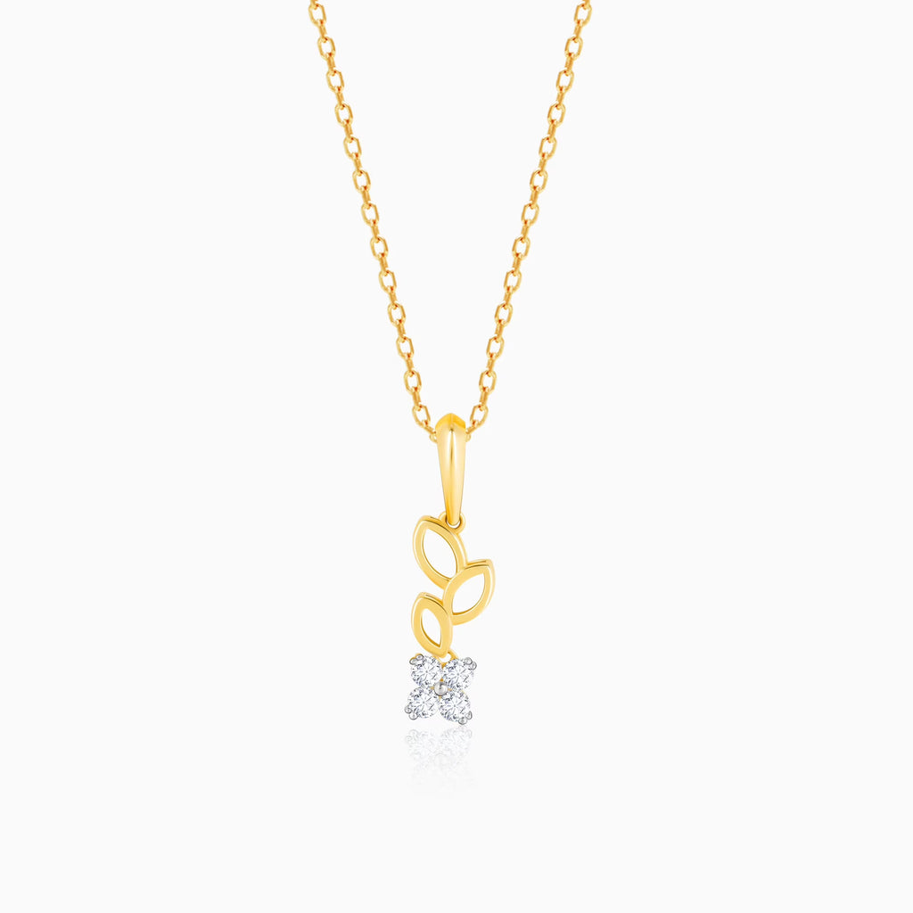 Gold Morning Glory Diamond Pendant O904936