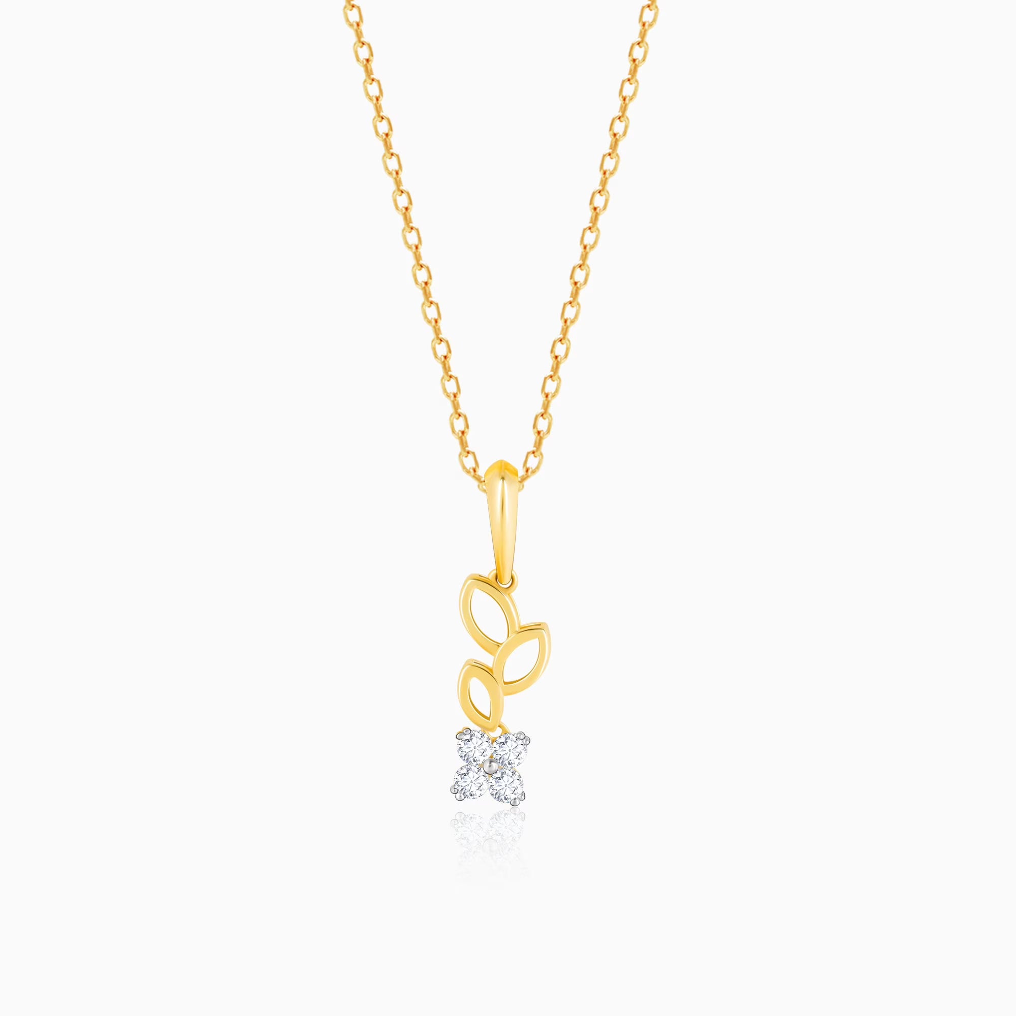 Gold Morning Glory Diamond Pendant O904936