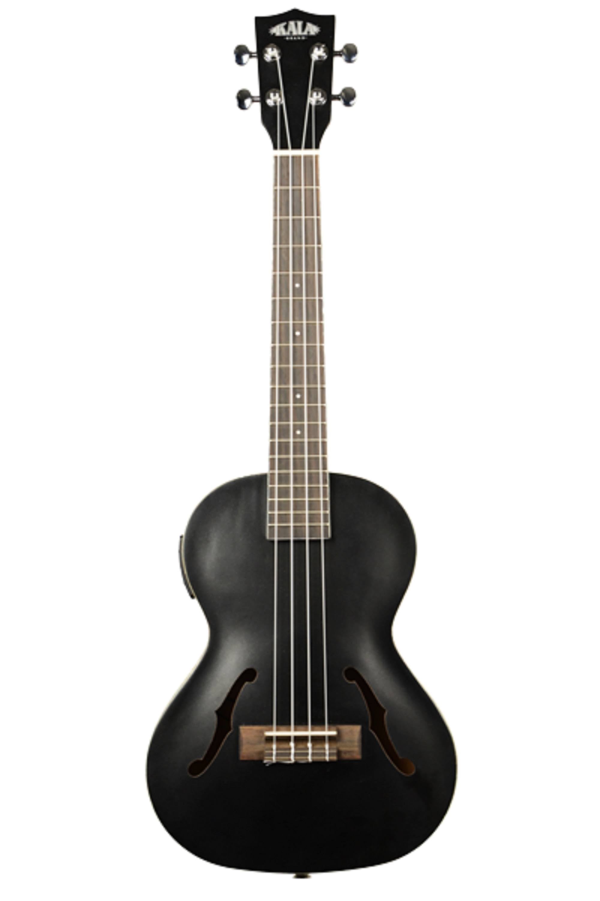 Metallic Black Archtop Tenor Ukulele W9664