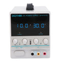DC Power Supply Variable Adjustable Switching Regulated Bench Power Supply, 3-Digit LED Display, 5V/2A USB Interface, Alligator Test Line, American Power Cord, 30V/10A, Pack of 2 V519