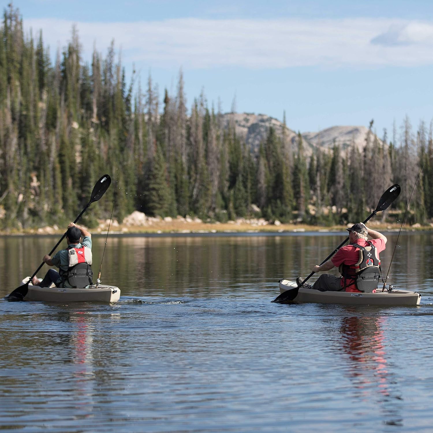 2 Pack Fishing Kayak with Paddles O7091