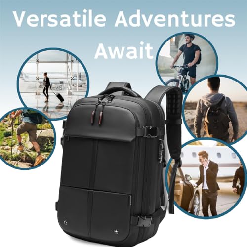 60L Expandable Water Resistant Backpack (Grey) X596125