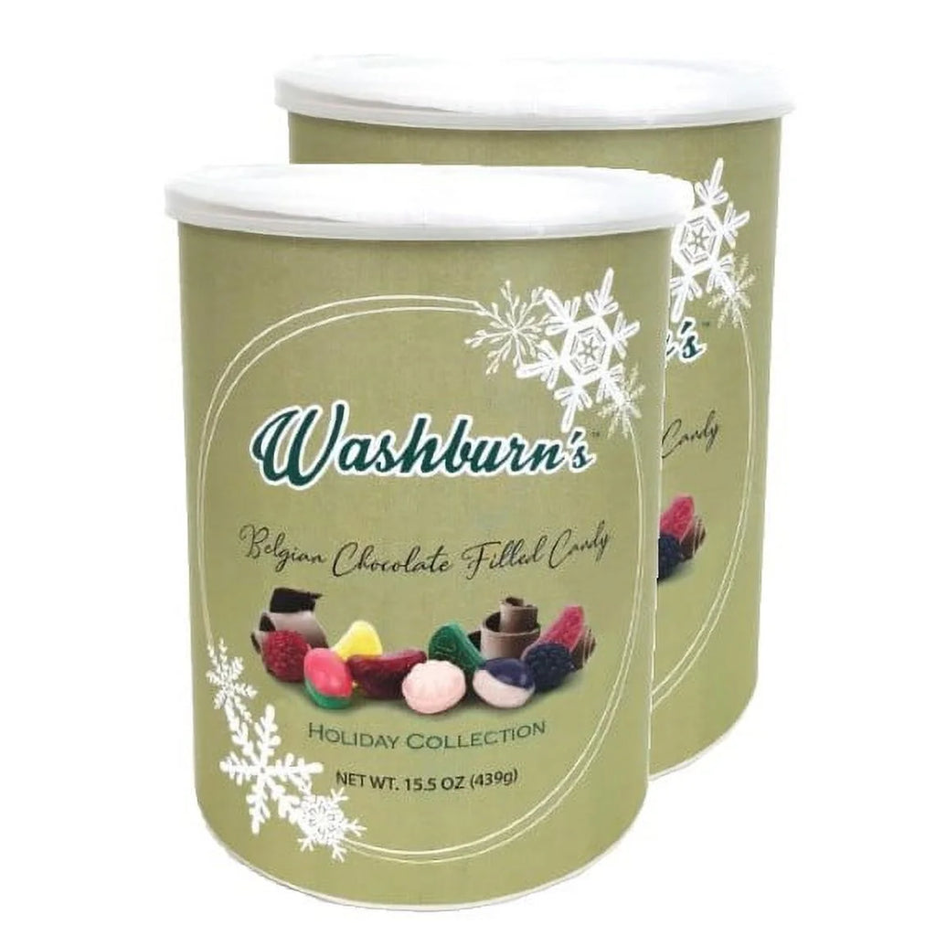 15.5 oz Belgian Chocolate Filled Candy Canister J8590