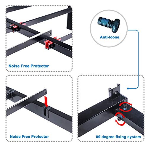 18 Inch Tall Metal Slat Bed Frame (Full) D663671