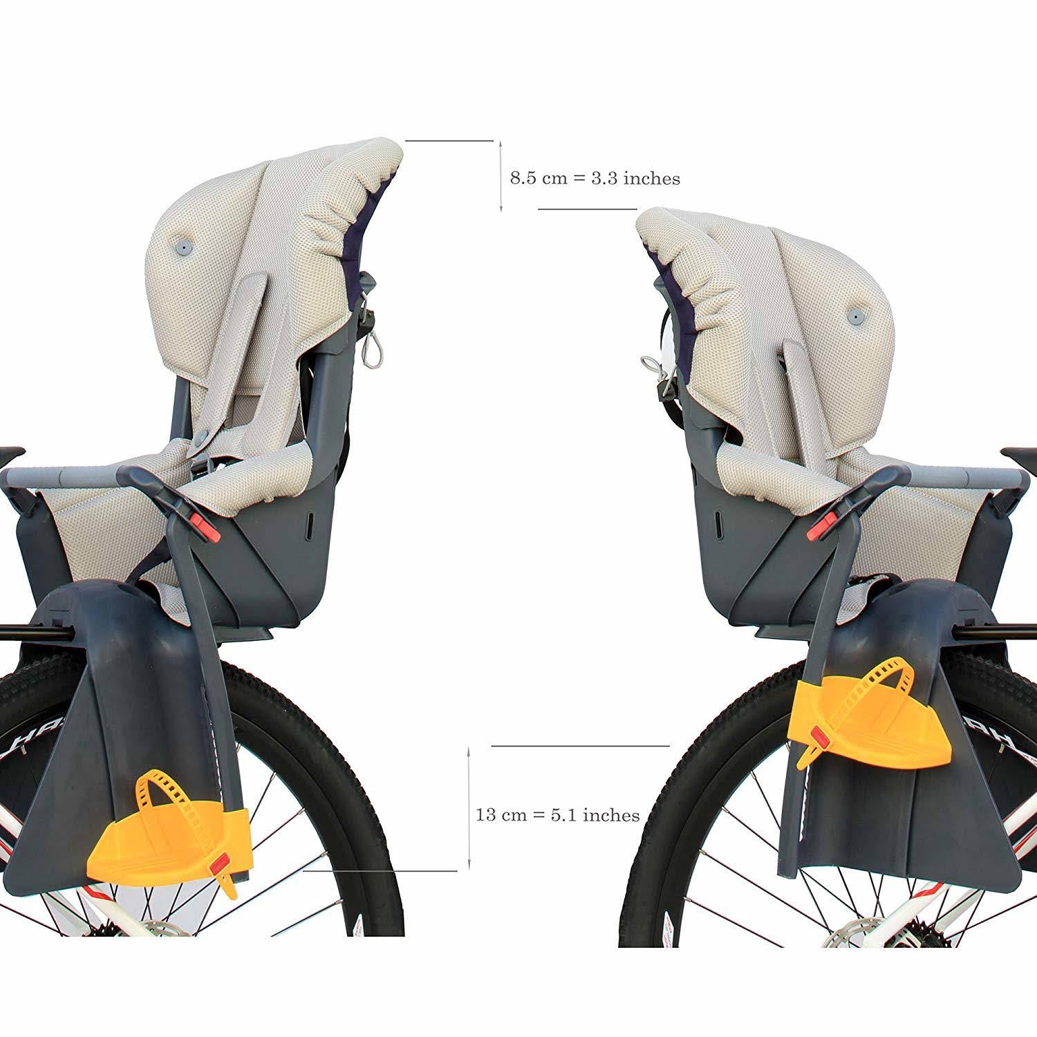 Kids Rear Baby Seat Bike Carrier with Adjustable Seat Rest Height D2165