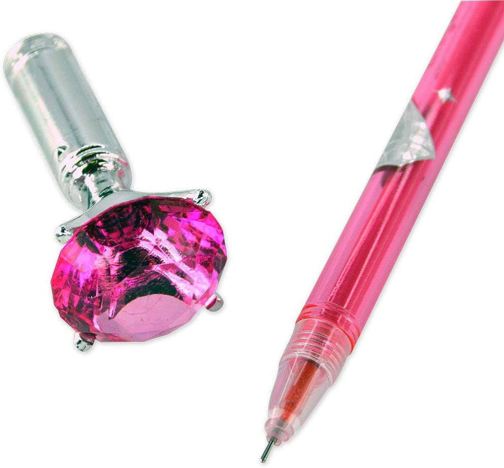 24 Pc Gel Pens with Rhinestone Topper O5549