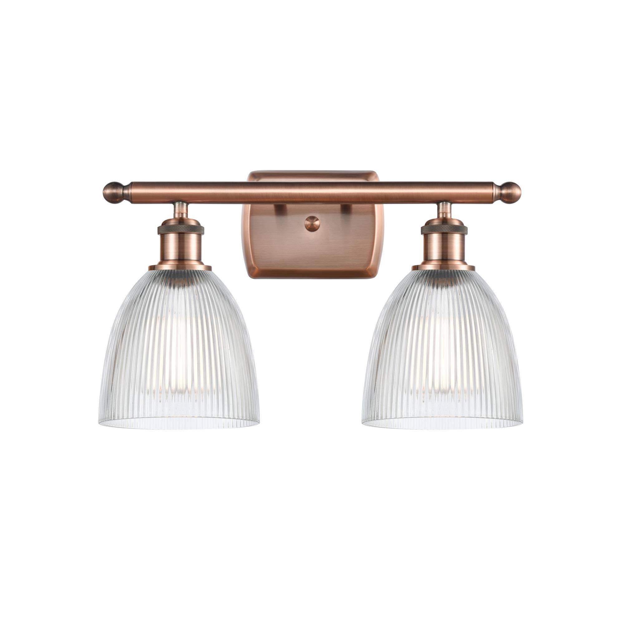 Antique Copper 2 Light Bath Vanity Light H910