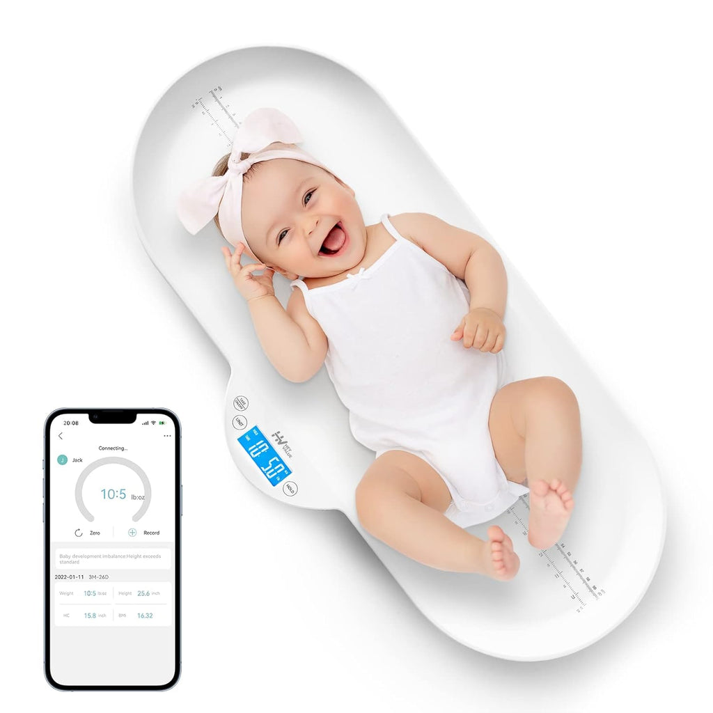 Digital Weighing Scale for Newborn Infant Toddler Cat Puppy Animals with Hold Function, LCD Display, Pack of 2 E7261