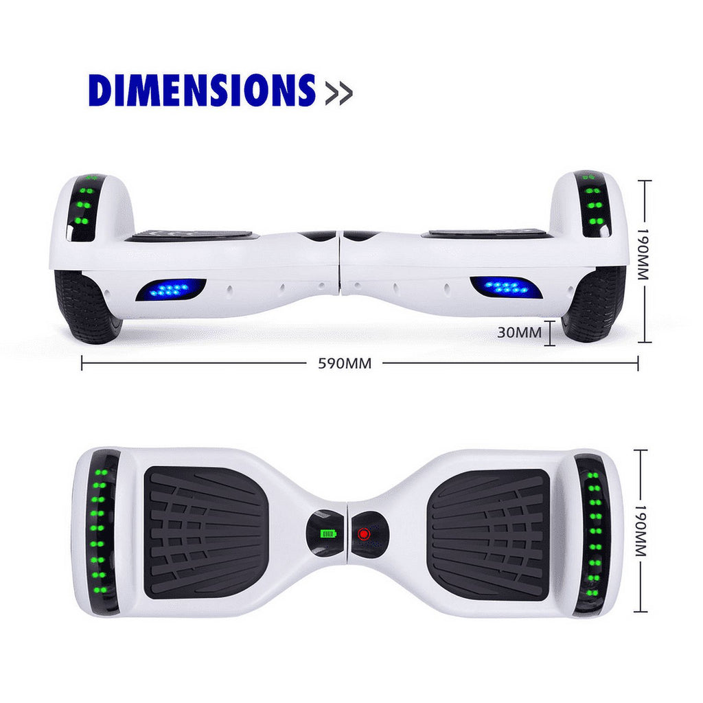 6.5 inch Two Wheel Self Balancing Electric Scooter with Bluetooth Speaker and LED Lights J44474
