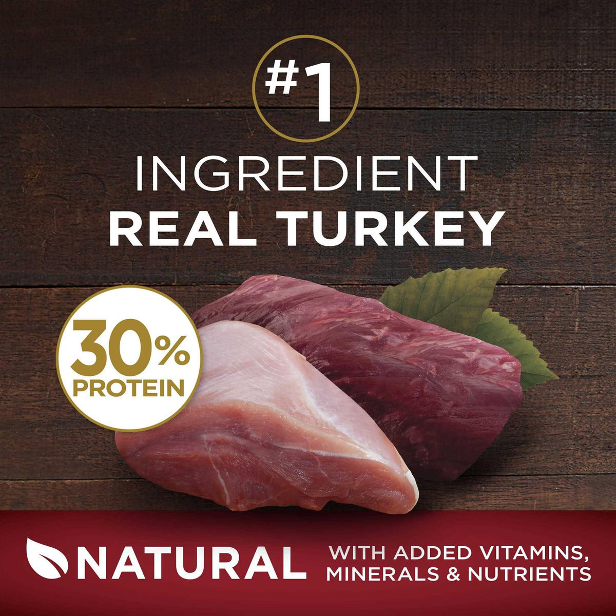 Real Turkey & Venison Dry Dog Food T84395
