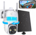 Wireless Solar Outdoor Security WiFi Camera with 360 View and IP65 Waterproof Q82472