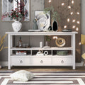 Light Green 6 Drawers Sideboard Console Table with Cabinet and Bottom Shelf S7722