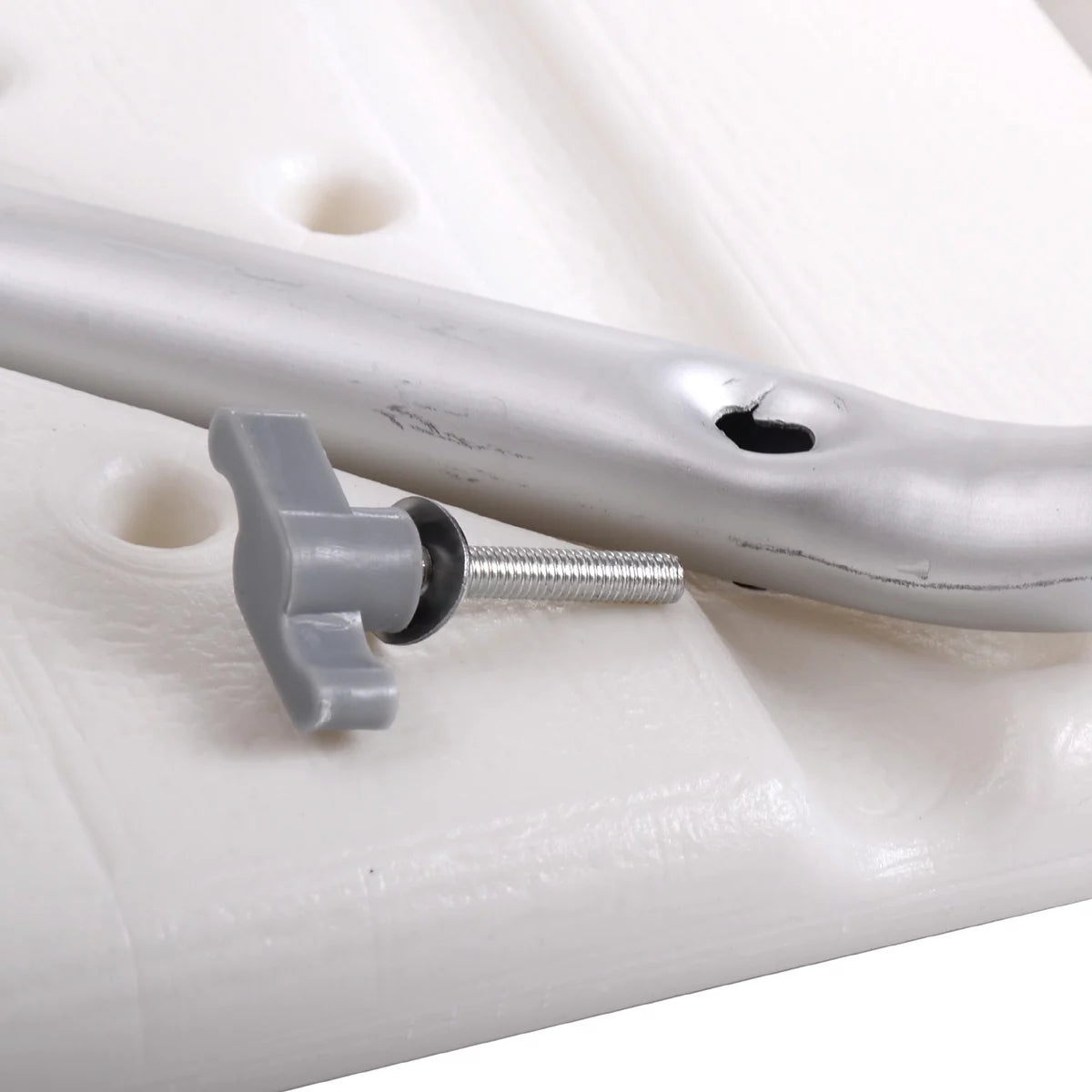 White 6 Adjustable Height Bath Shower Chair C52000