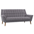 Dark Gray Linen Fabric/Wood Sofa C460