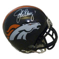 John Elway Autographed Mini Helmet X6620