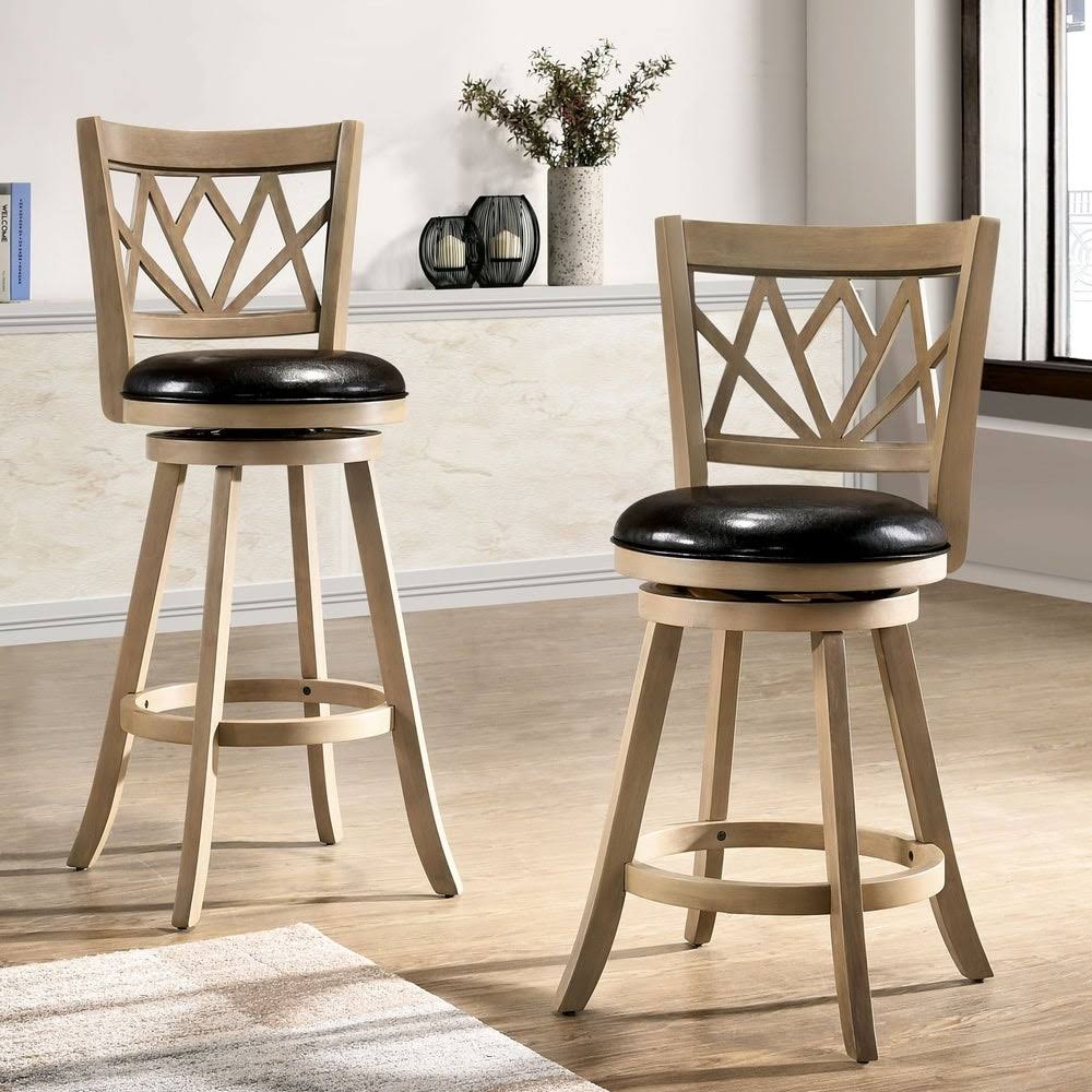 Brown Cherry Swivel Barstool N6169