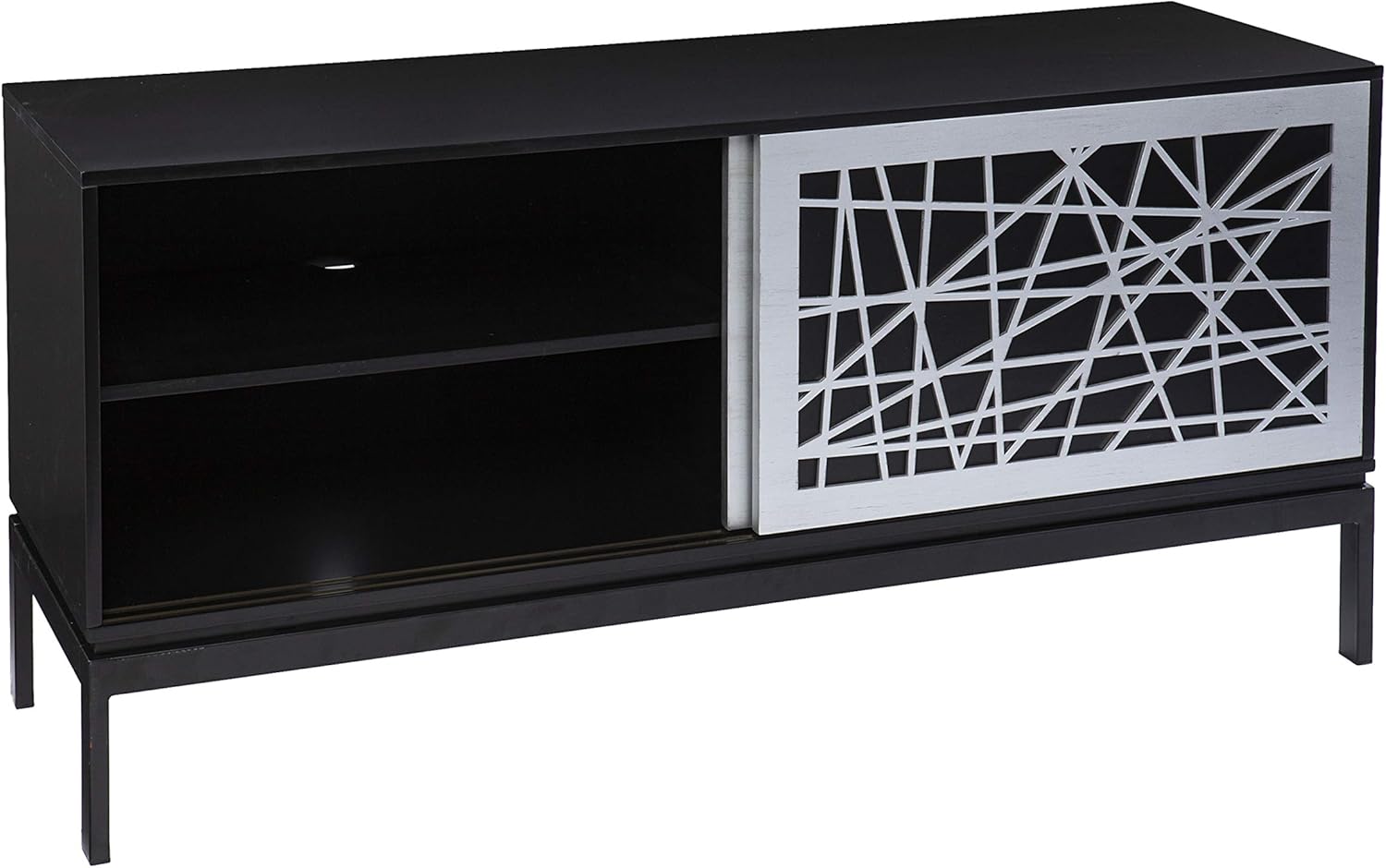 Black/Silver Media Cabinet L940310