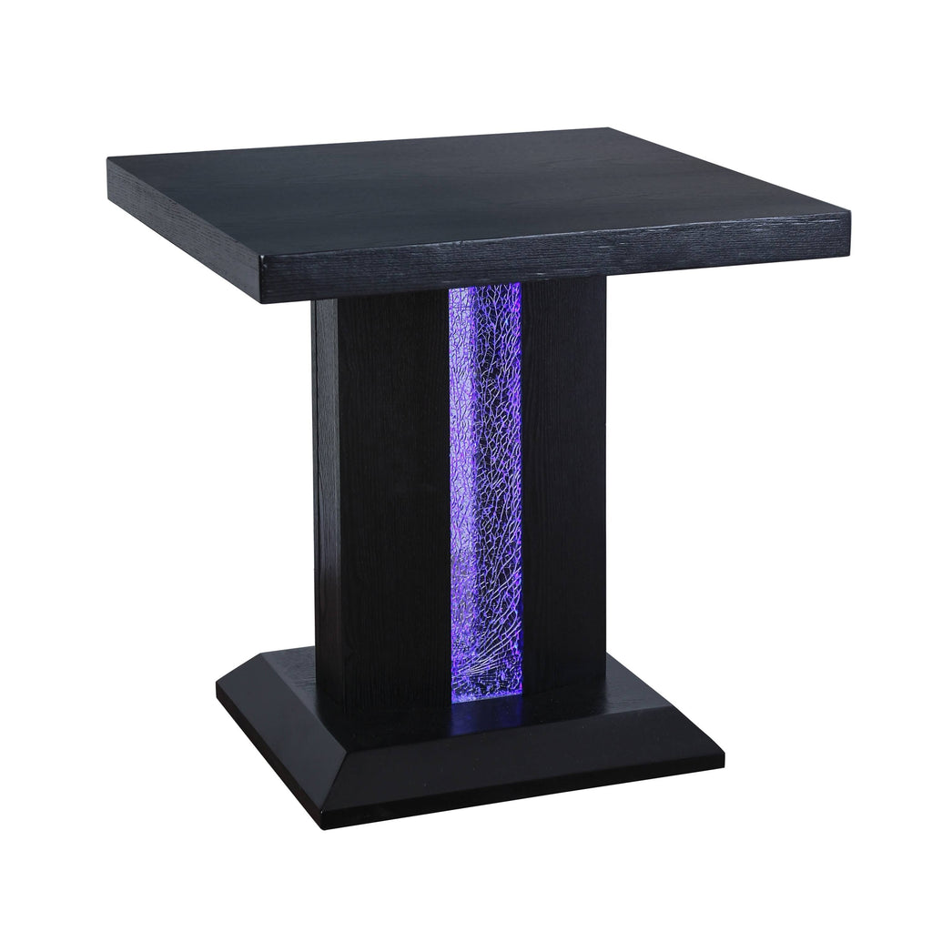 Black LED End Table G299032