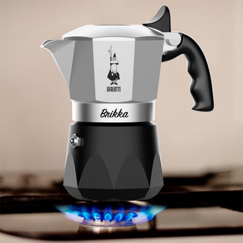 2 Cups 3.4 Oz Aluminum Black Stovetop Coffee Maker U804
