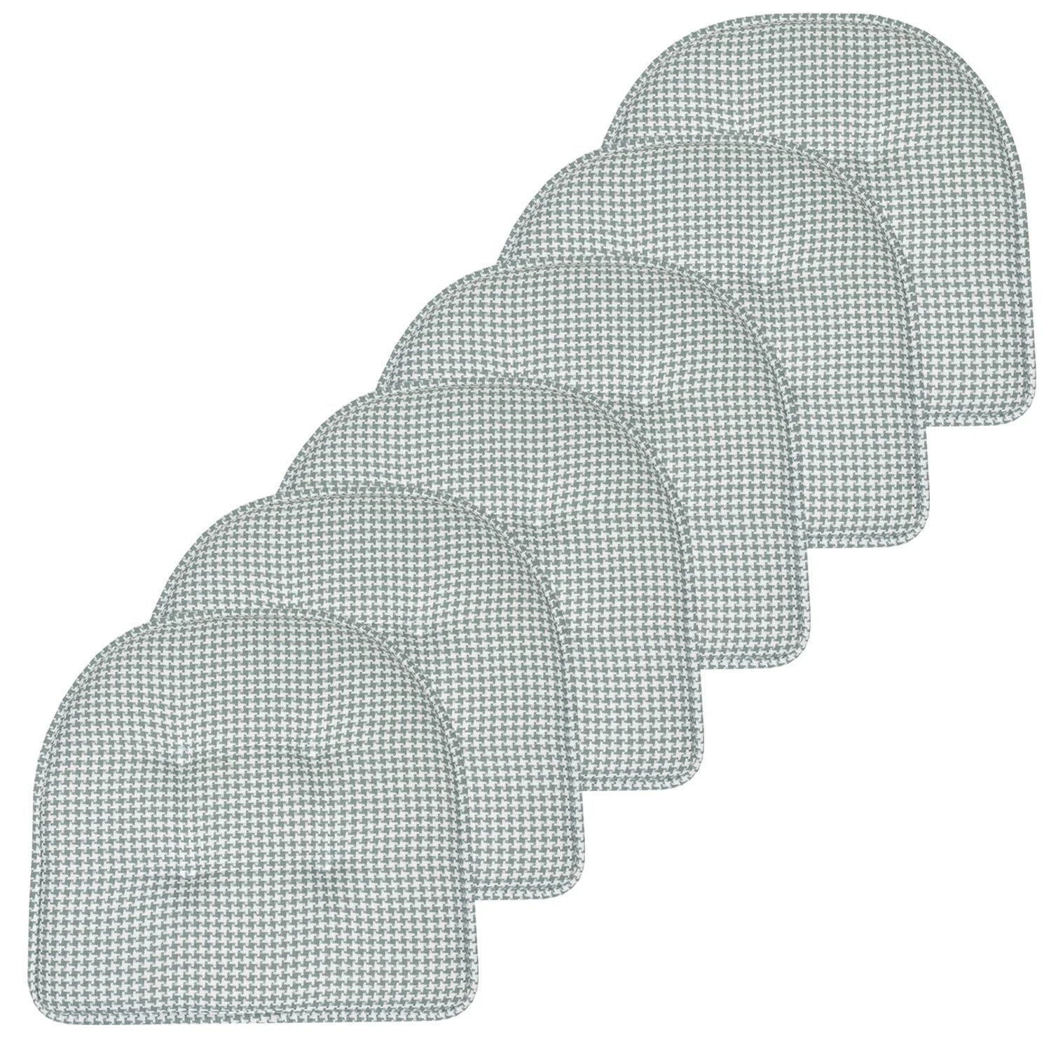 16 x 17 Memory Foam Chair Pad Pistachio 6 Pack T6938