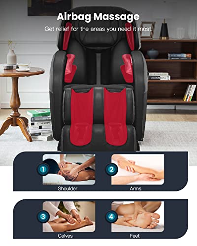 Zero Gravity Shiatsu Massage Chair Recliner with Heat C535