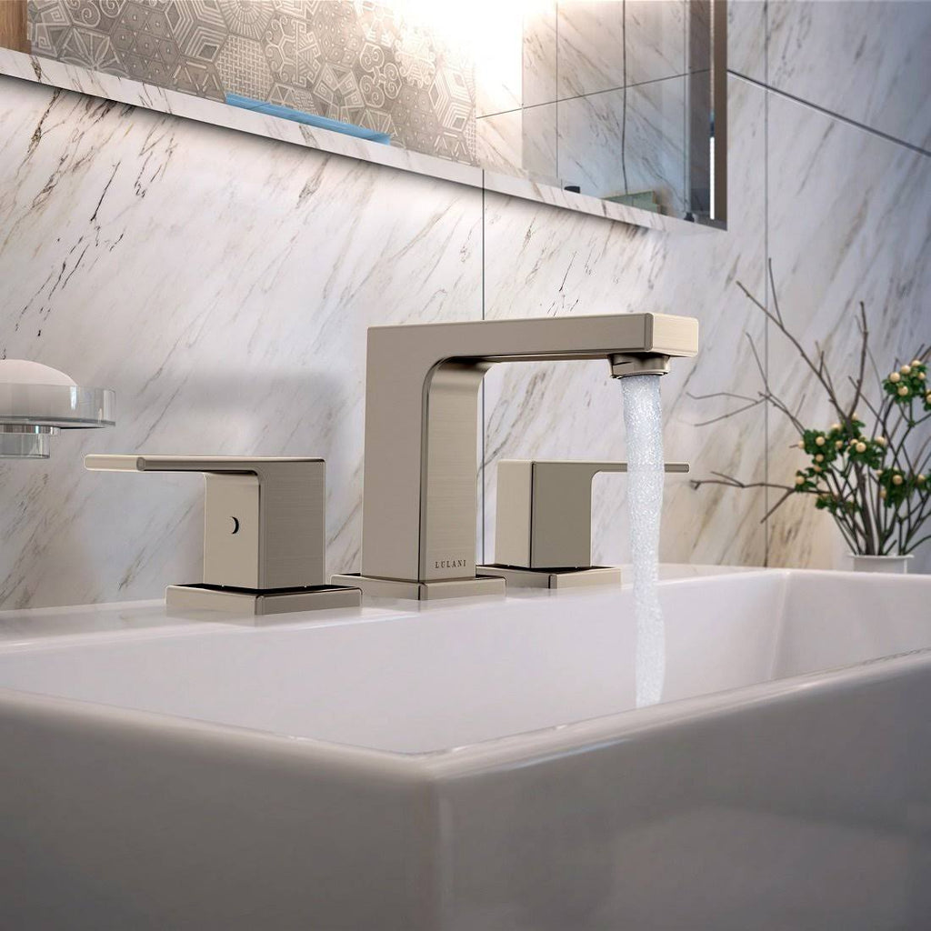 Brushed Nickel 2-Handle Bathroom Faucet P820342