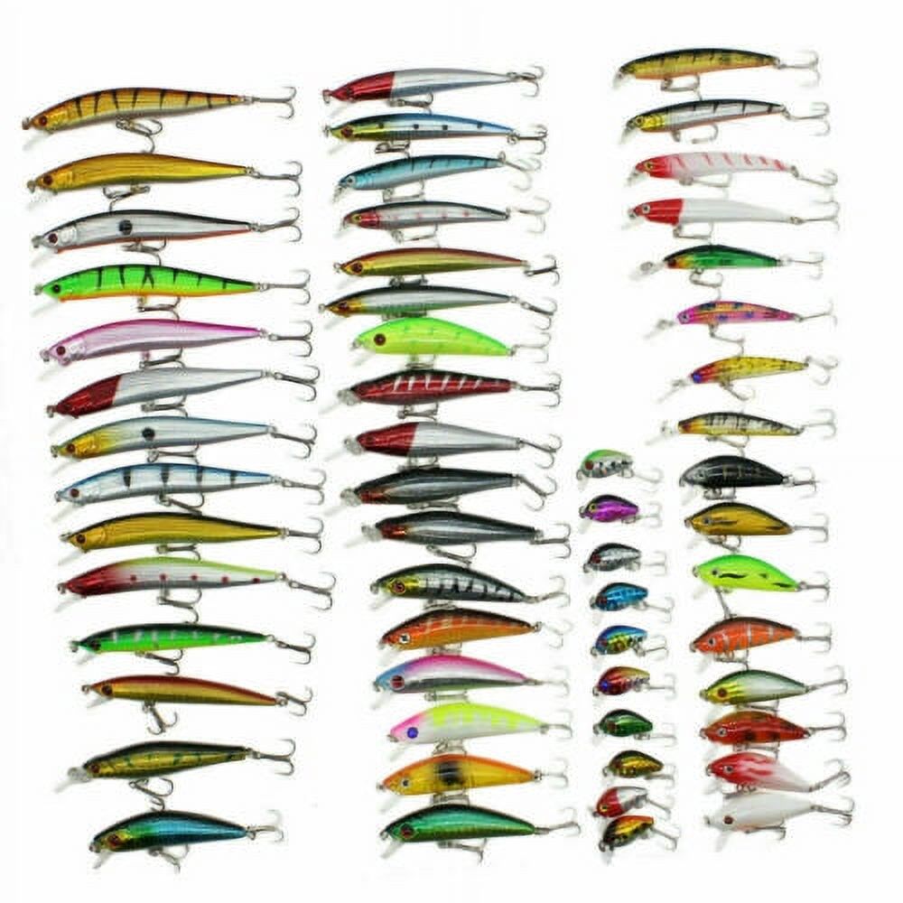 56 Diverse Fishing Baits Lure Set N61709