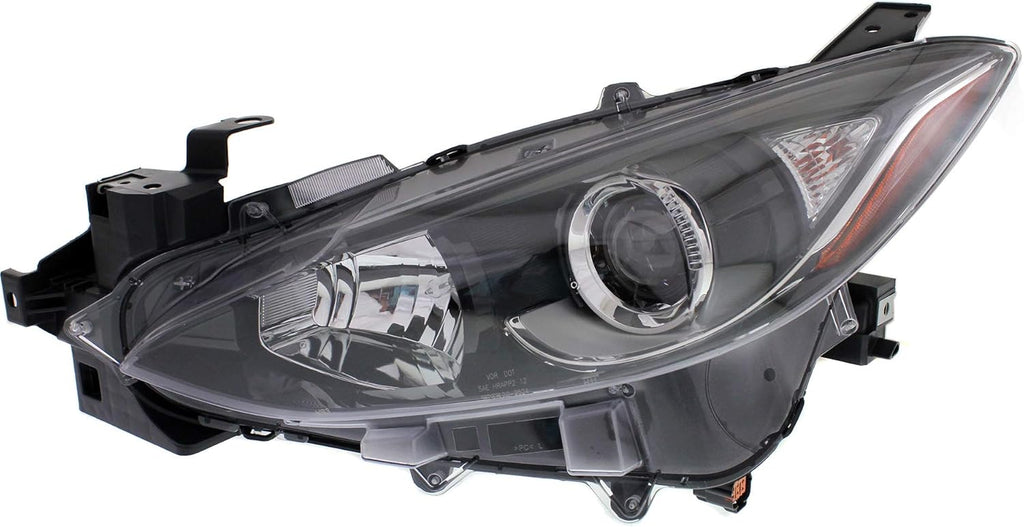 Headlight Assembly Compatible with 2014-2016 Mazda 3 Halogen Driver Side P169397
