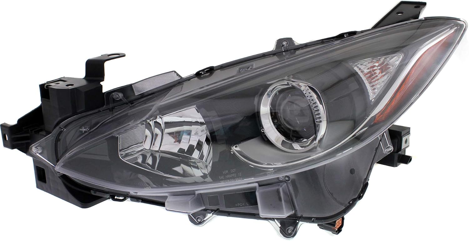 Headlight Assembly Compatible with 2014-2016 Mazda 3 Halogen Driver Side P169397