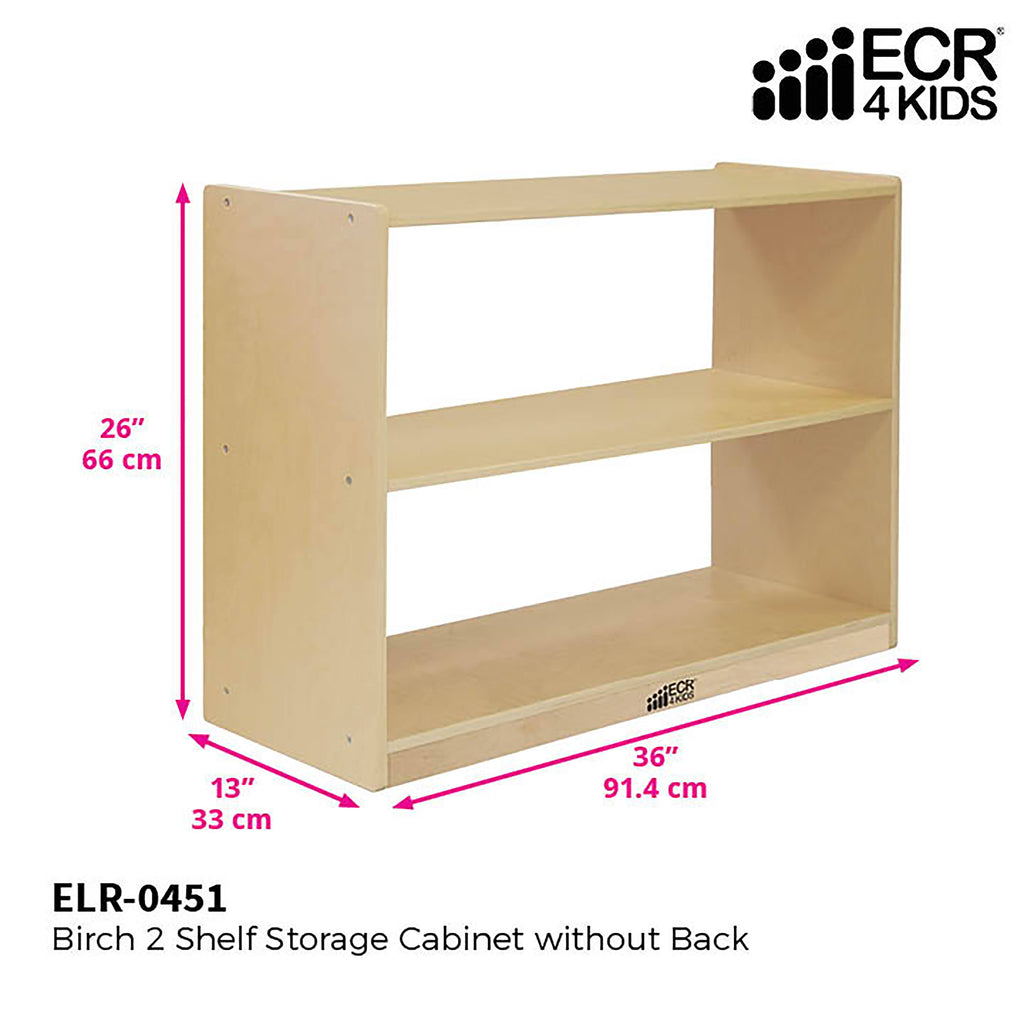 2 Shelf Birch Storage Cabinet B606965