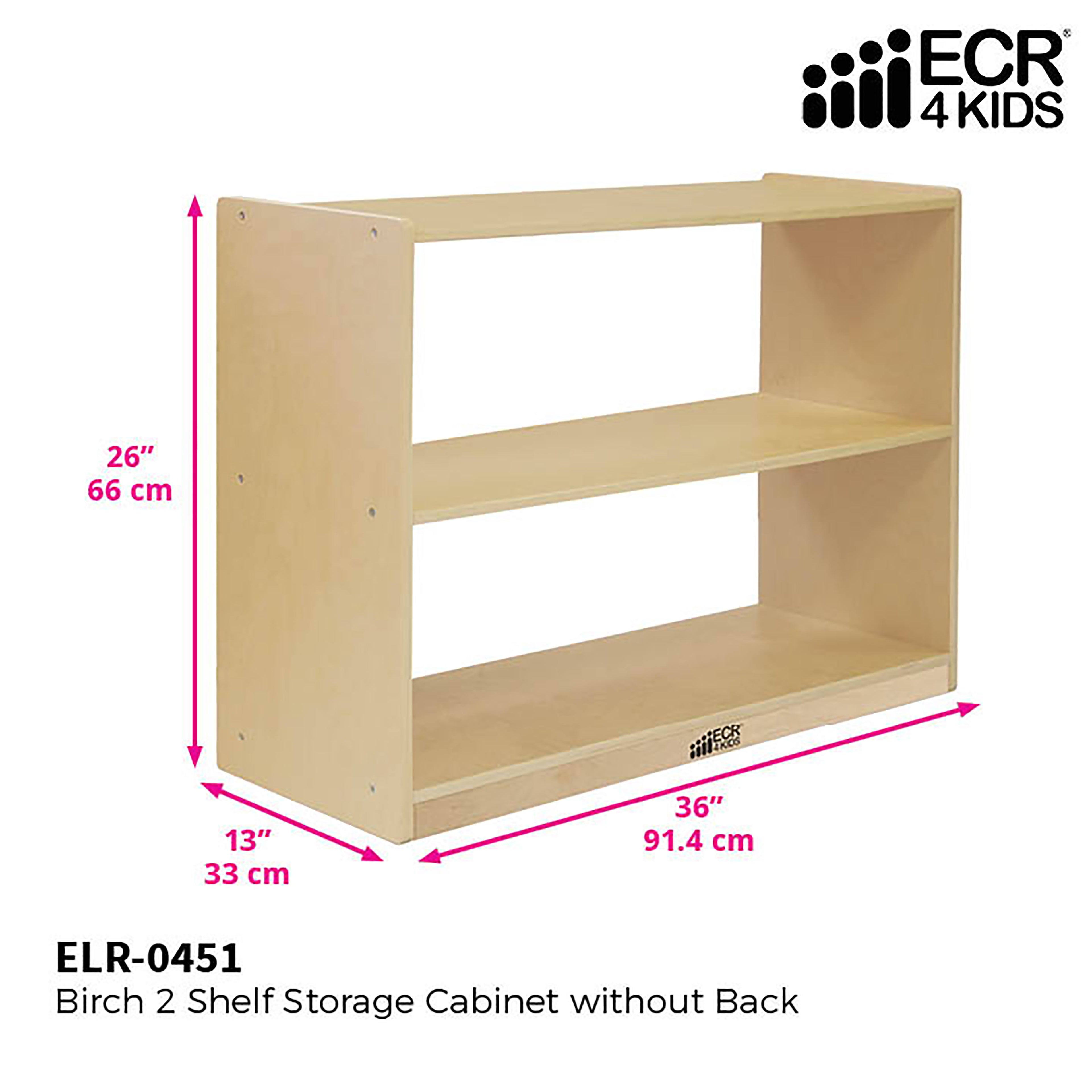 2 Shelf Birch Storage Cabinet B606965