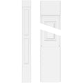Two Equal Raised Panel PVC Pilaster with Capital and Base (Pair) Z832720