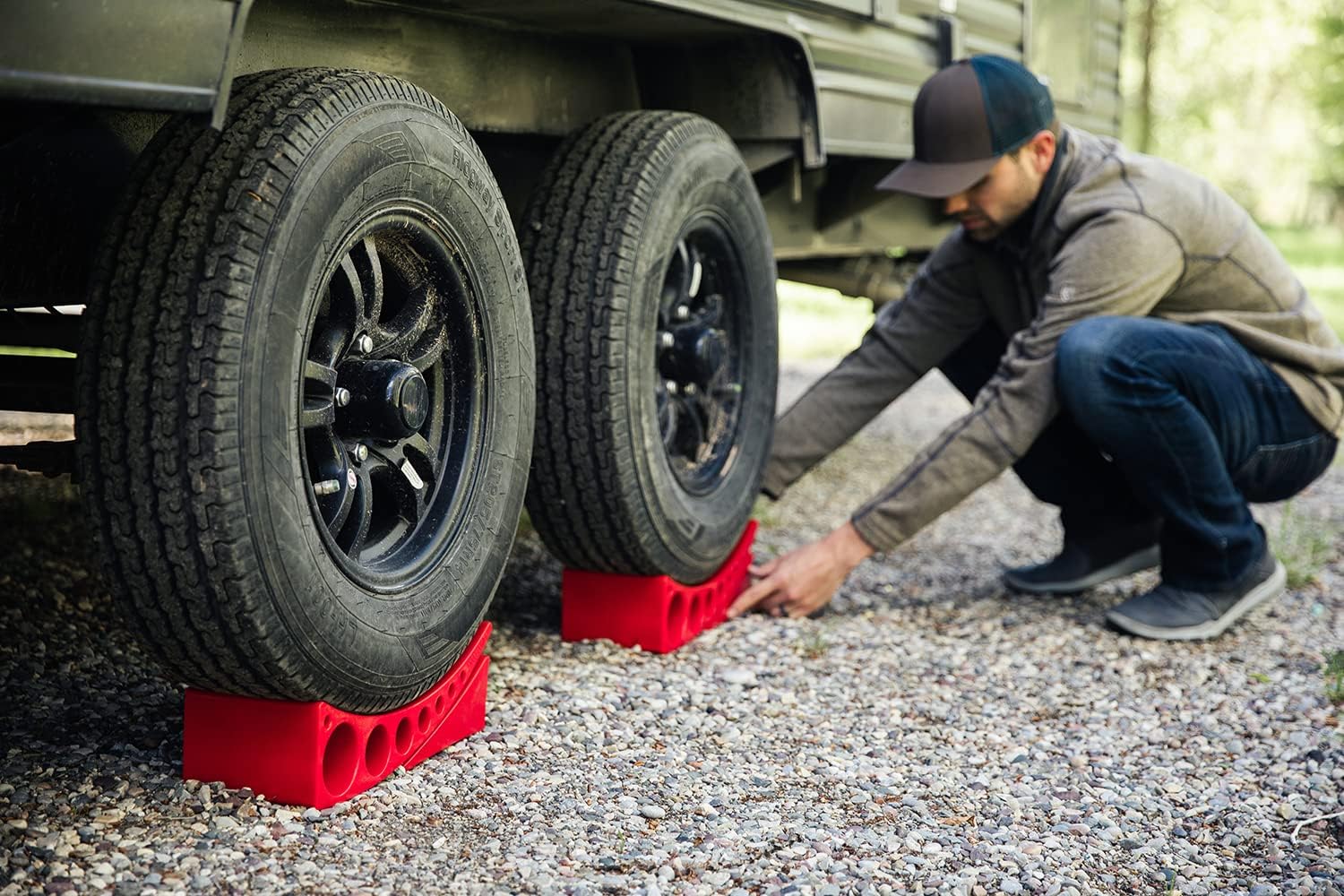 2-Pack Camper Leveler Blocks with Sturdy Bag D98619