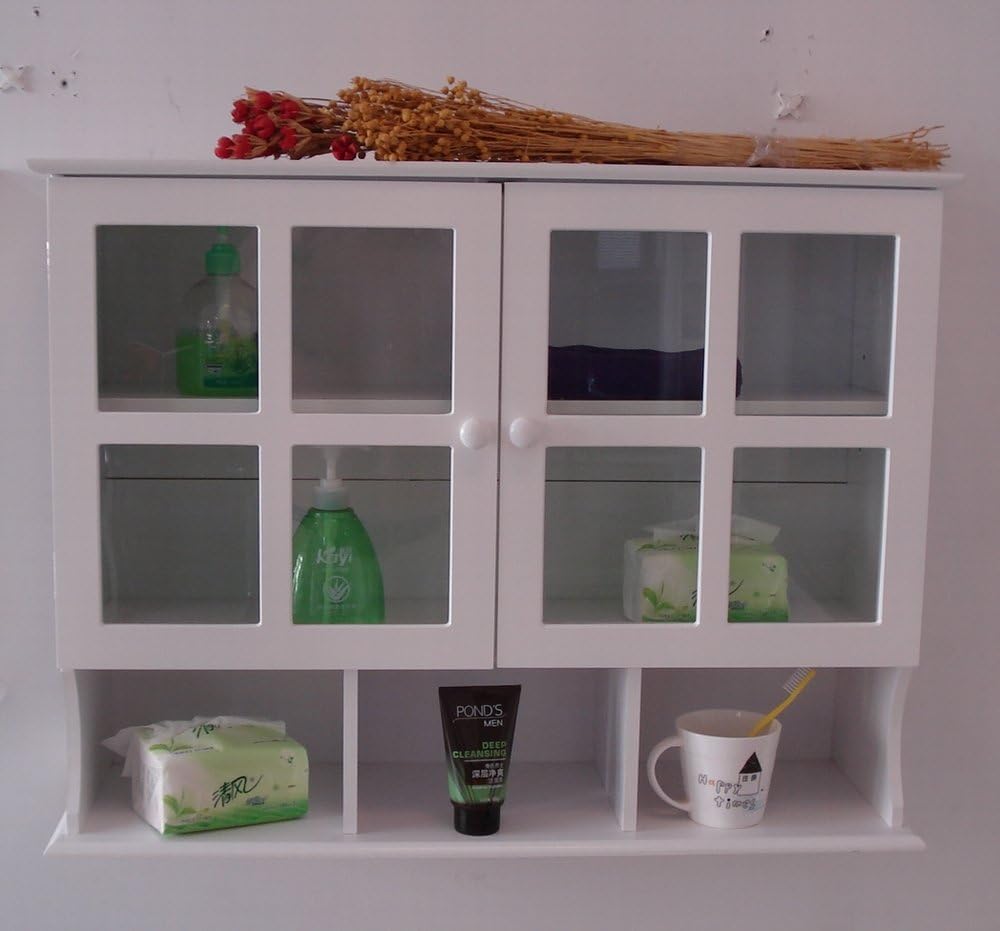 White 31.5x9.6x24-Inch Wall Cabinet H335