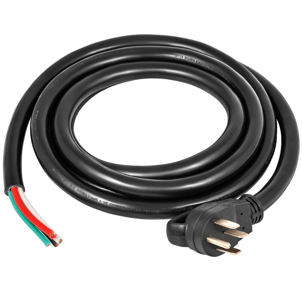 25' 50A RV Power Cord 6/3 + 8/1 AWG NEMA 14-50P to Bare Wire L771842
