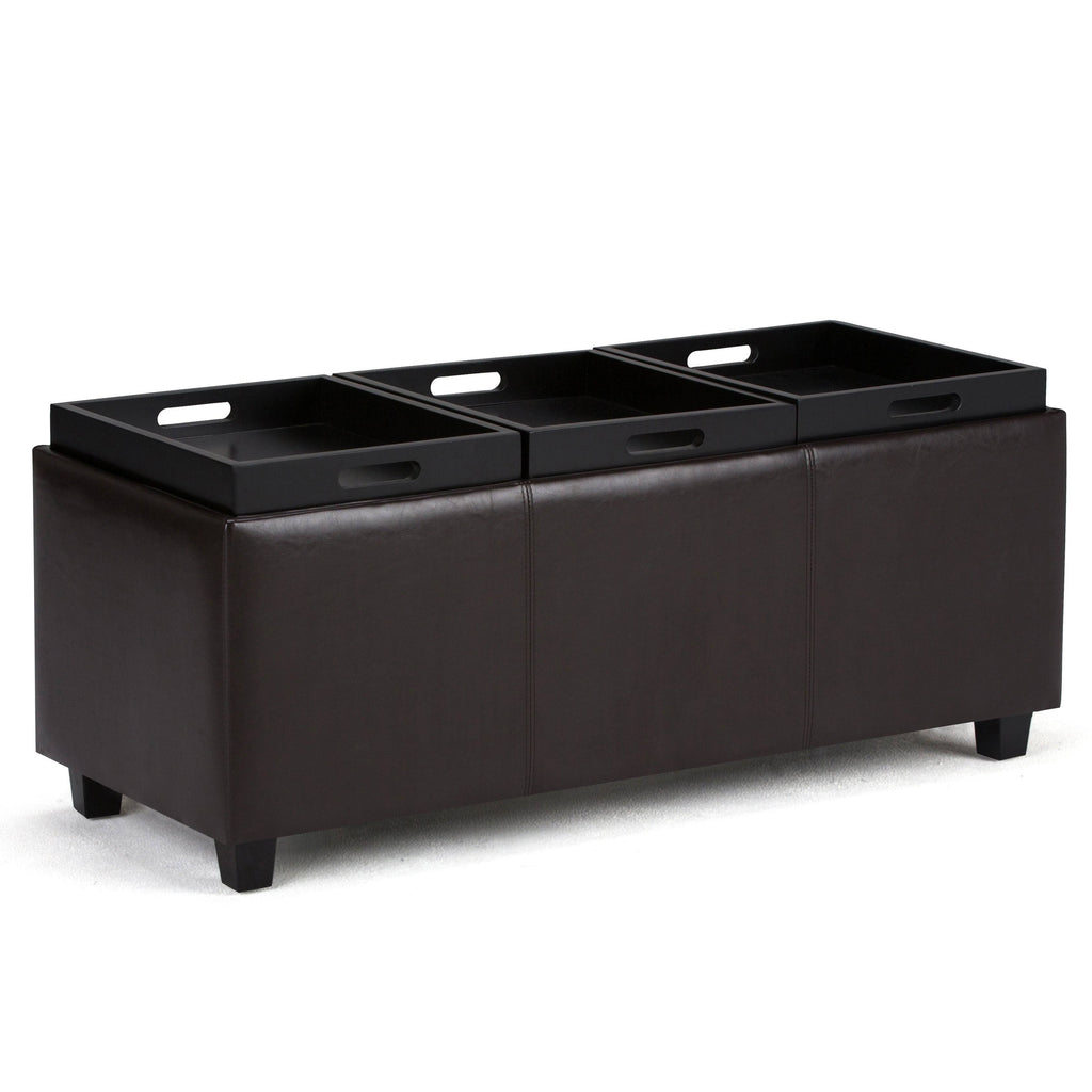 Cloud Grey Rectangle Storage Ottoman P29788