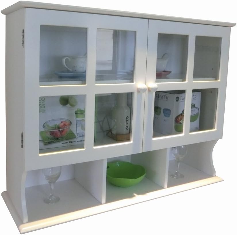 White 31.5x9.6x24-Inch Wall Cabinet H335
